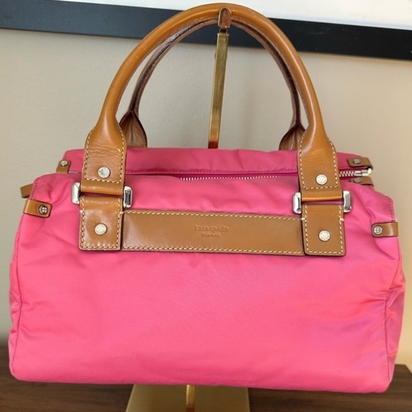 kate spade Handbags - Kate Spade New York Leather Trim Nylon Top Handle Shoulder Bag